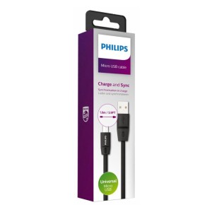 کابل تبدیل USB به Micro-USB فیلیپس مدل DLC2519 طول 1.8 متر